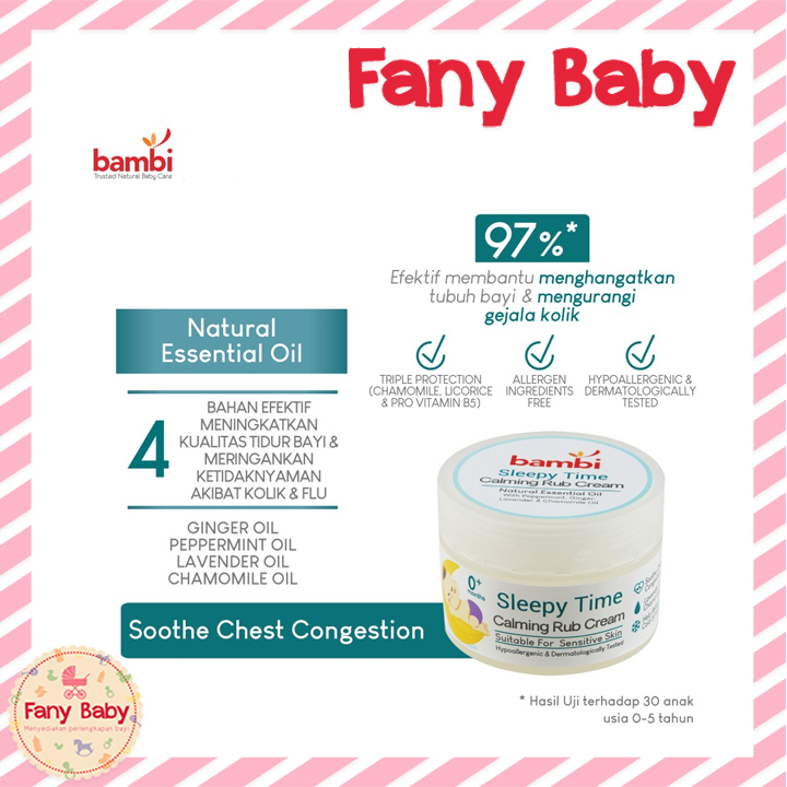 BAMBI SLEEPY TIME CALMING RUB CREAM 40GR