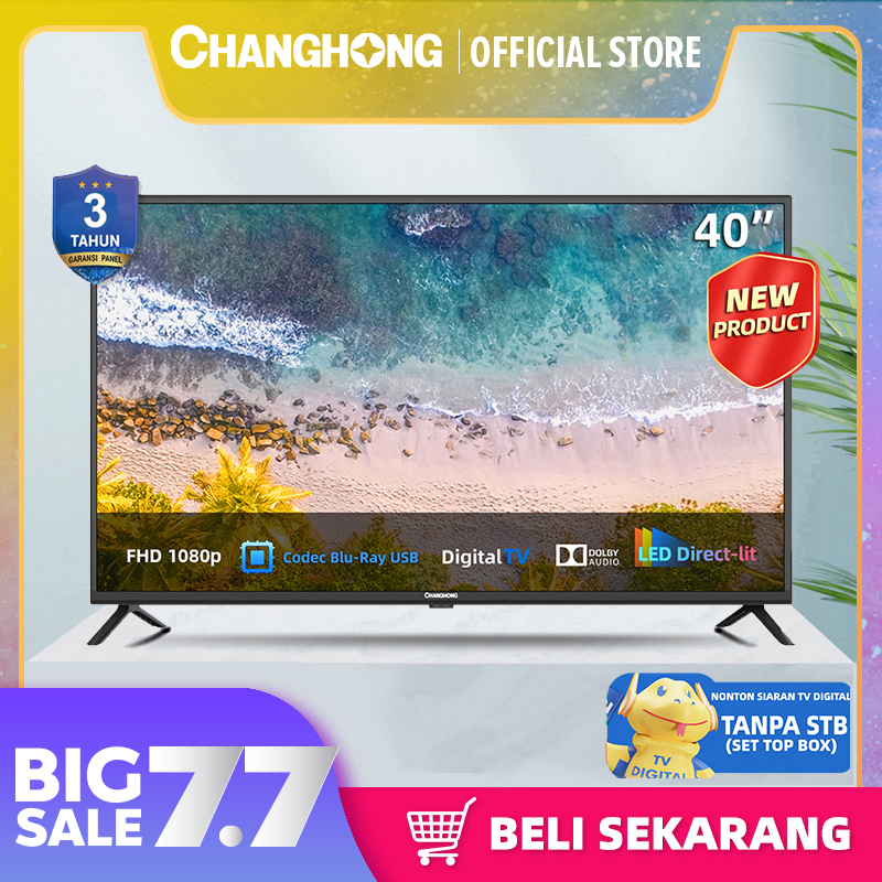 Changhong 40 Inch Digital LED TV (L40G5W) FHD TV-HDMI-USB Movie