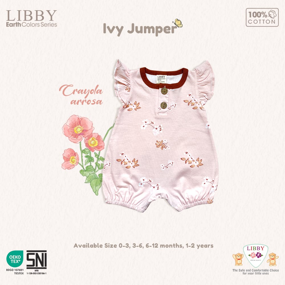 LIBBY Earth Colour New Ivy Jumper Ruffle Motif (1 Pcs)