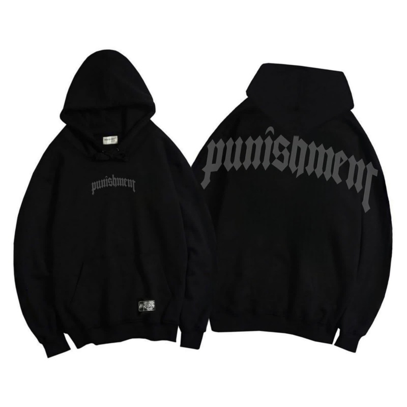 Sweater Hoodie Punishment Teardrops Black