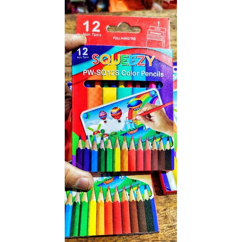 

Pensil Warna Pendek Squeezy SQ-12S