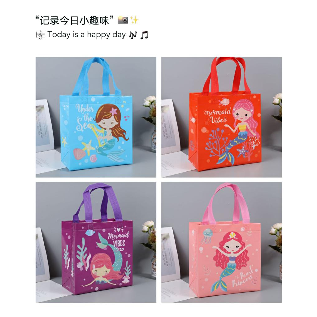 

GOODIE BAG TAS SOUVENIR KADO ULANG TAHUN ANAK MOTIF MERMAID EKOR DUYUNG