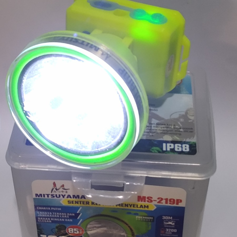 MS-219P Senter Kepala Selam Diving 100 Watt Mitsuyama MS-219P CAHAYA PUTIH