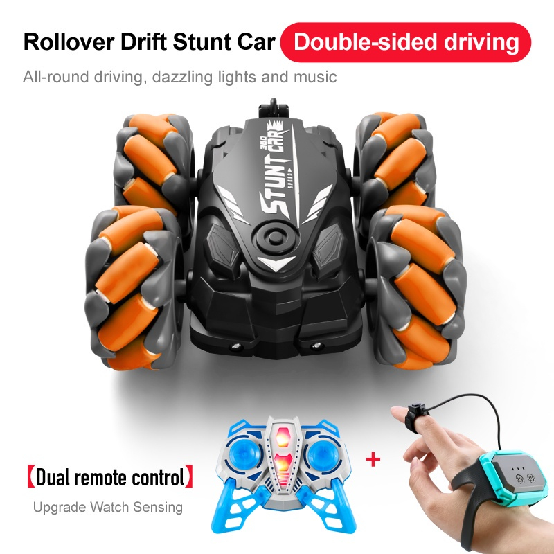 D500-2 Mobil Remote RC Drift stuntcar remote jam gesture tangan