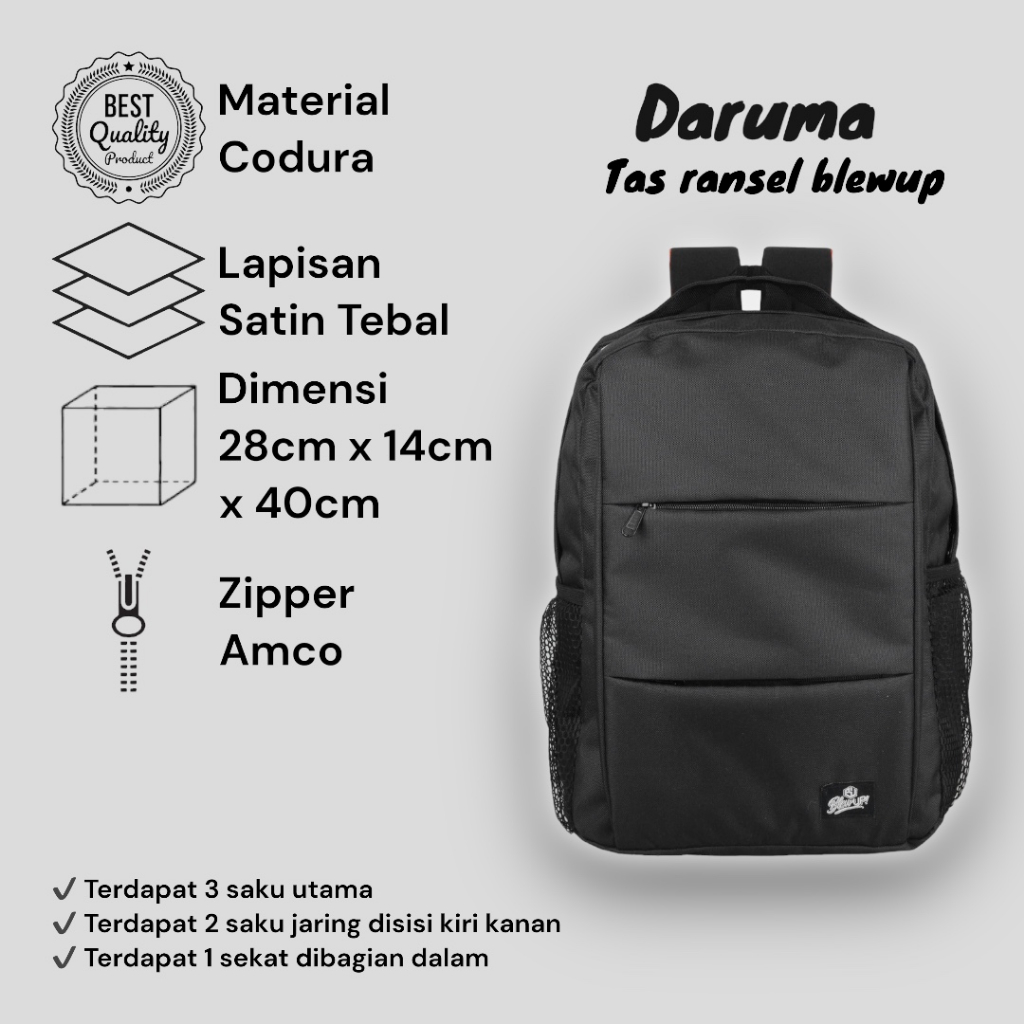 Tas Ransel Backpack Blewup Daruma