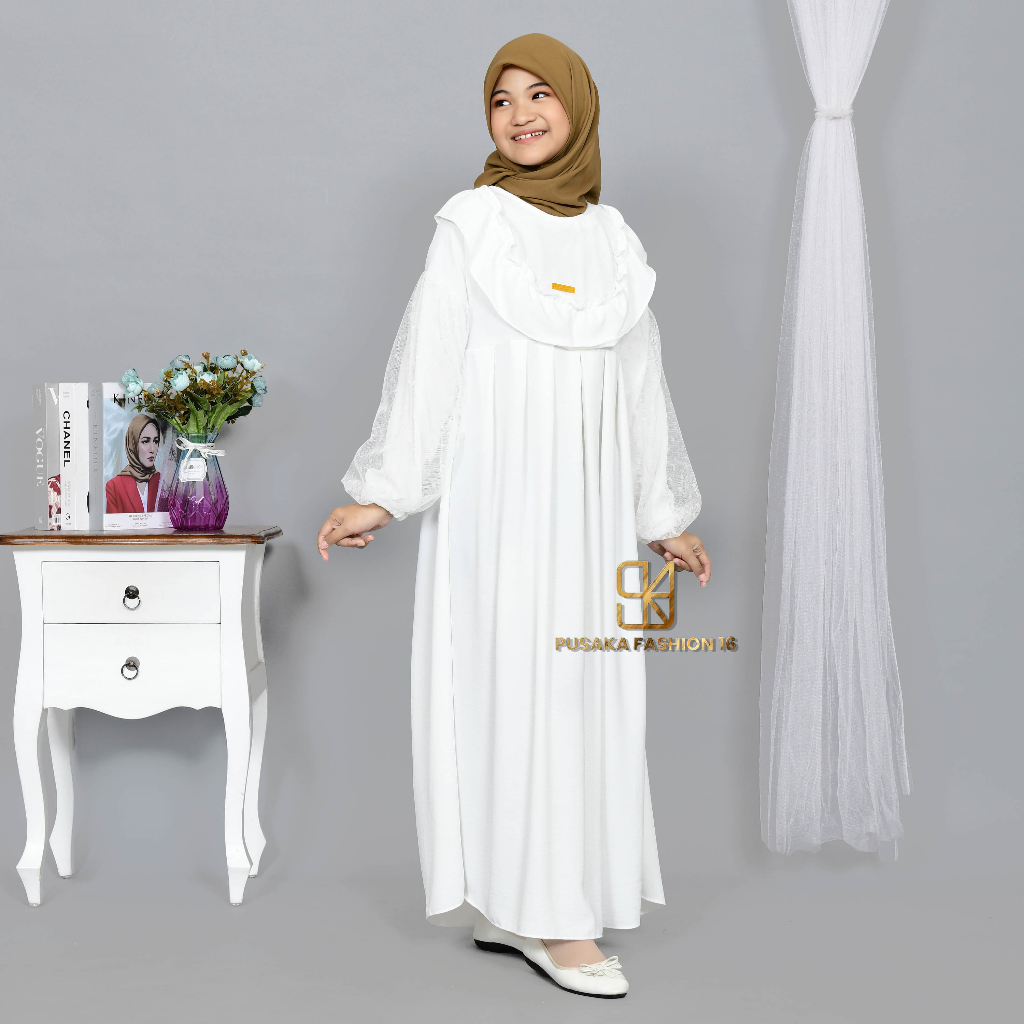 SAL5A KIDS GAMIS remaja cringkle ANAK perempuan remaja tanggung 9-17 tahun MIX TULLE brukat brokat