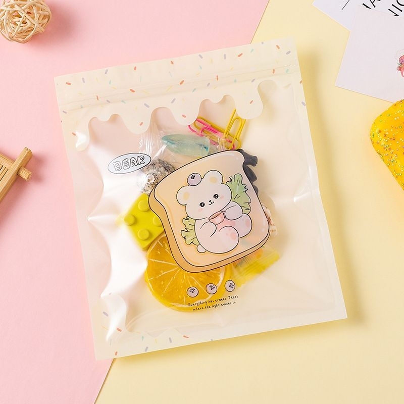 PLASTIK ZIPPER MOTIF LUCU/ ZIPLOCK BAG SERBAGUNA 15X19CM ZP-57