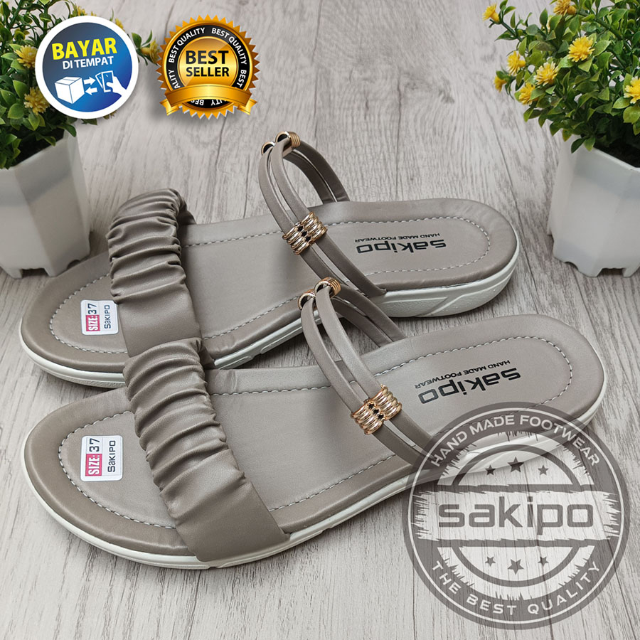 PROMO 7.7 BOOMBASTIS SALE !! SANDAL CEWEK REMAJA SLOP KERUT LED / SANDAL WANITA DEWASA TERBARU / SANDAL WANITA REMAJA GAUL / SANDAL CEWEK TRENDI / SANDAL ANDIN / SANDAL AMANDA MANOPO / SAKIPO