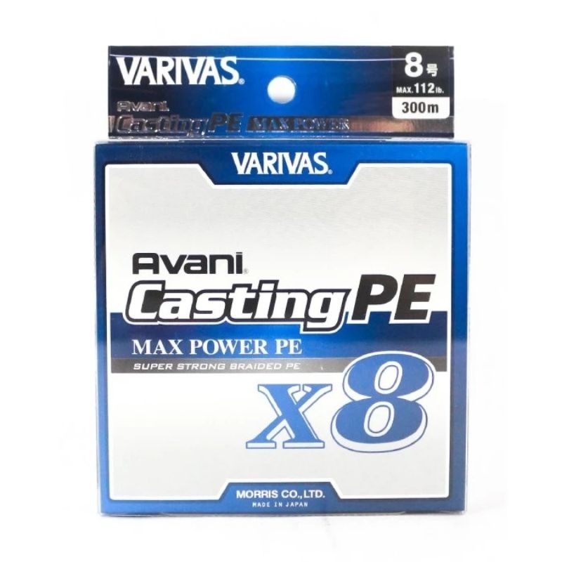 SENAR PE VARIVAS AVANI CASTING PE MAX POWER X8 300M PE8