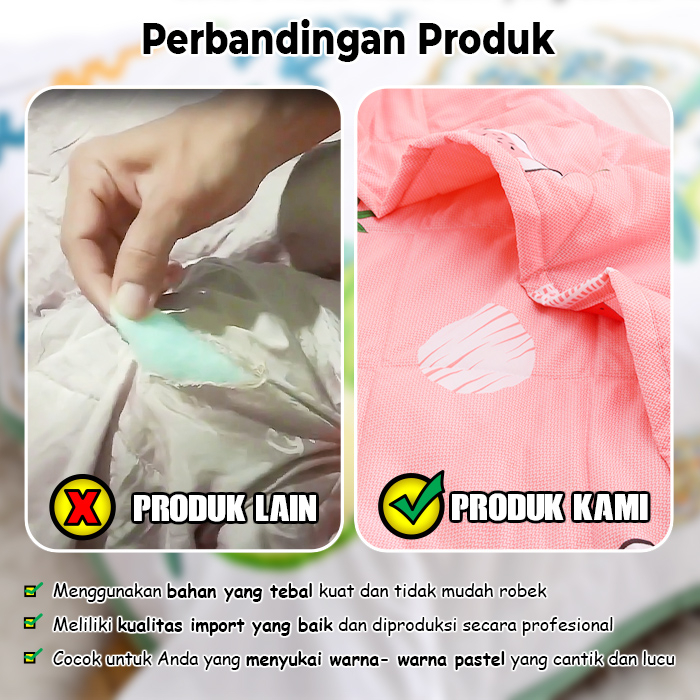 LuxuryParty ND-1 Bed Cover Motif / Bed Cover Ukuran 180x200cm/ Selimut atau Bed Cover King