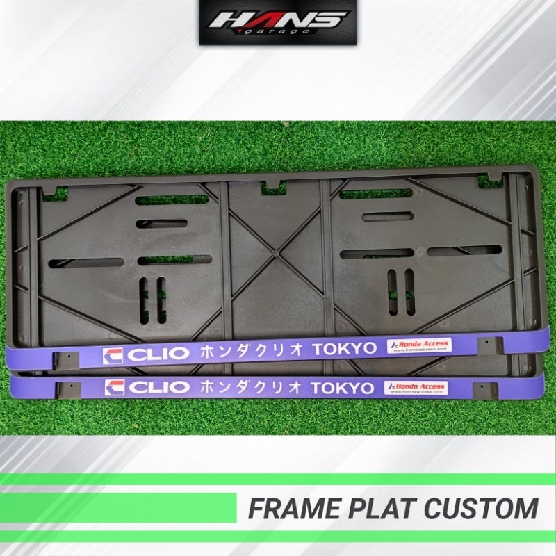 frame plat honda clio dudukan plat nomor mobil clio japan jdm frame