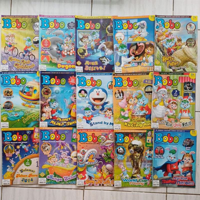 majalah bobo edisi 2014 (min 5 pcs)