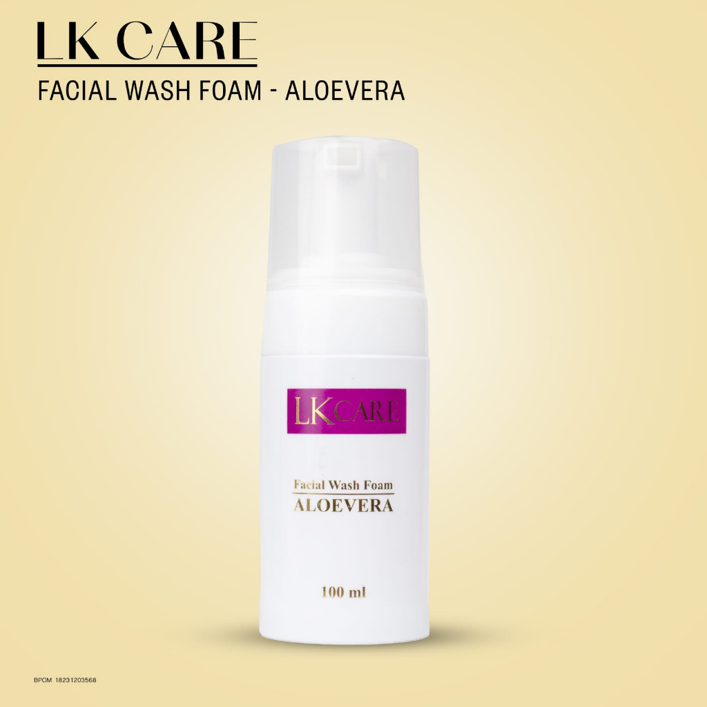 LKCare Facial Cleansing Foam 100 ml Pembersih Wajah Pelembab Minyak Kontrol Aloe Vera