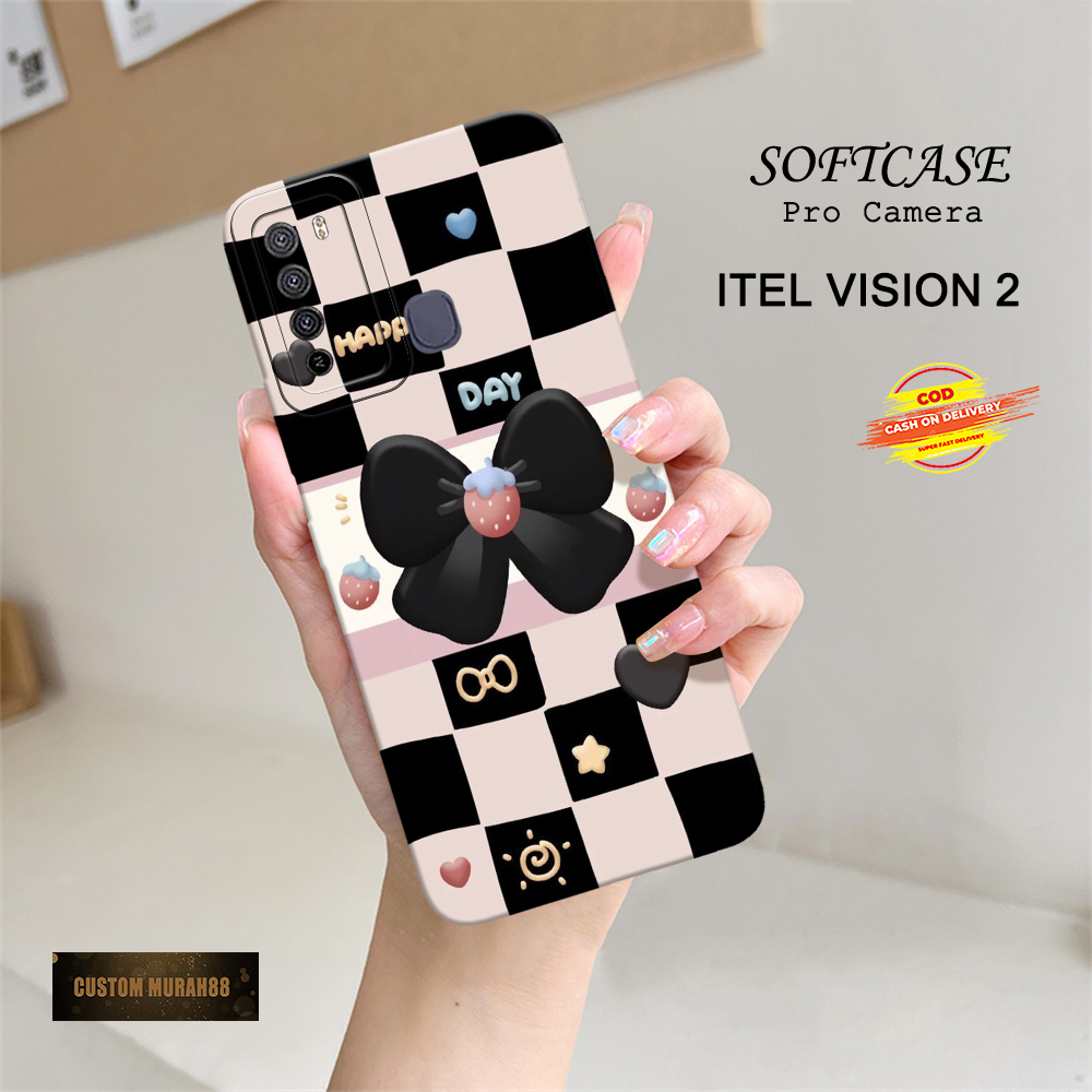 Case Itel Vision 2 Terbaru - Fashion Case Kartun - Casing Hp Itel Vision 2 - Soft Case Hp Itel Visio