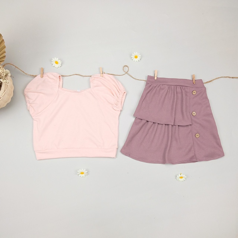 YUNA Set Rok Anak 1-5thn / Setelan Anak Perempuan