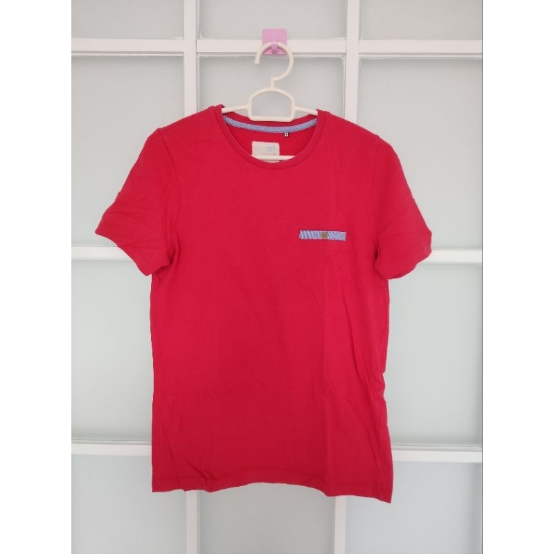 Kaos Merah Pria Polos