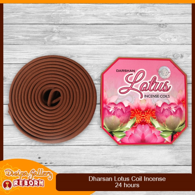 Dupa/ Hio Lingkar Wangi Harum &quot;Darshan&quot; Lotus Coil Incense 24 hours