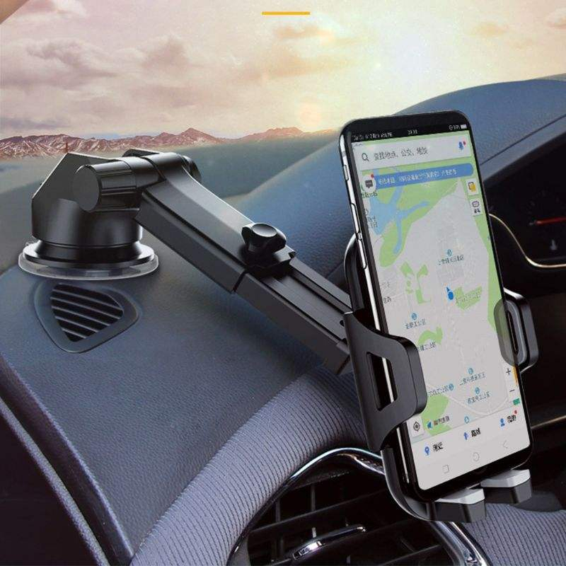 Holder Hp Mobil Tempat Penyangga Handphone Di Dashboard  Phone Car Stand Mount Tempel Kaca Dudukan Penahan Penjepit Hape Aman Ani Ribet NBSH3100 | GROSIRXPRESS