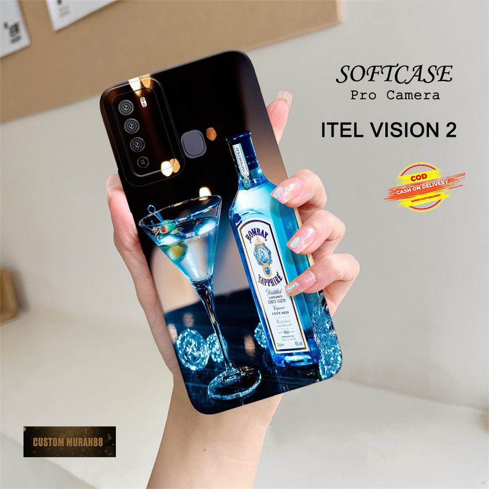 Case Itel Vision 2 Terbaru - Fashion Case Minuman - Casing Hp Itel Vision 2 - Soft Case Hp Itel Visi