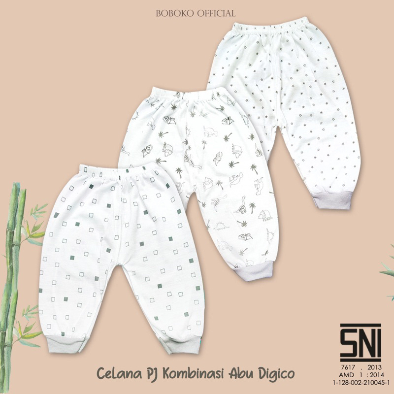 (6pcs) celana anak baby bayi newborn BOBOKO Digico panjang