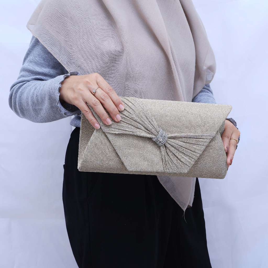 [ NEW ] Tas Pesta Clutch Wanita T3001 - SNR Size 28cm