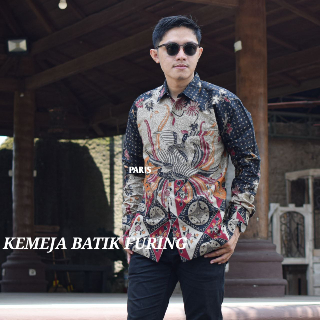 Kemeja Batik Pria Lengan Panjang Lapis Furing Atasan Batik Kerja