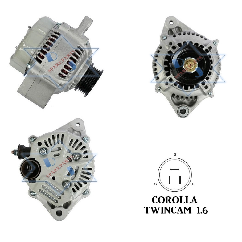 DINAMO AMPERE TOYOTA ALTERNATOR COROLLA TWINCAM 1.6 REB