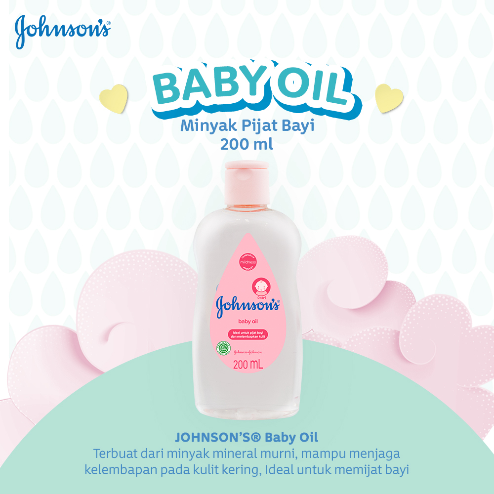 ❤ZJ❤ JOHNSON'S Baby Oil 50ml 125ml 200ml | Baby Oil Johnson 50ml 125ml 200ml