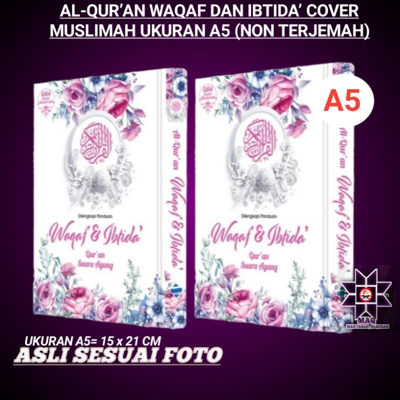 ALQURAN WAQAF DAN IBTIDA HC A5 TERJEMAH TERJEMAH
