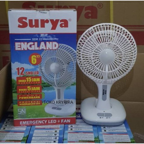 Kipas Angin Emergency Surya AR 138 England