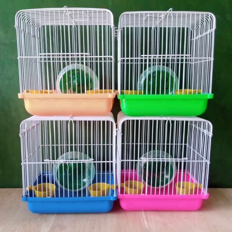 GPSS- Kandang Hamster Landak Mini Kualitas Premium Besi Tebal 20x15x24 Rumah Hamster Kandang Sugar Glider Kandang Kucing Kandang Burung Sugar Glider Kelinci