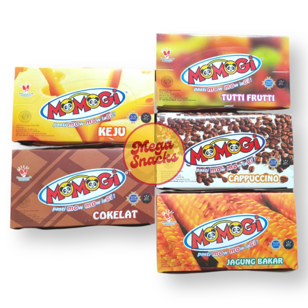 

[PROMO!!] Momogi Snack 1box (20pcs x 6gram) - cemilan renyah nikmat enak diskon termurah