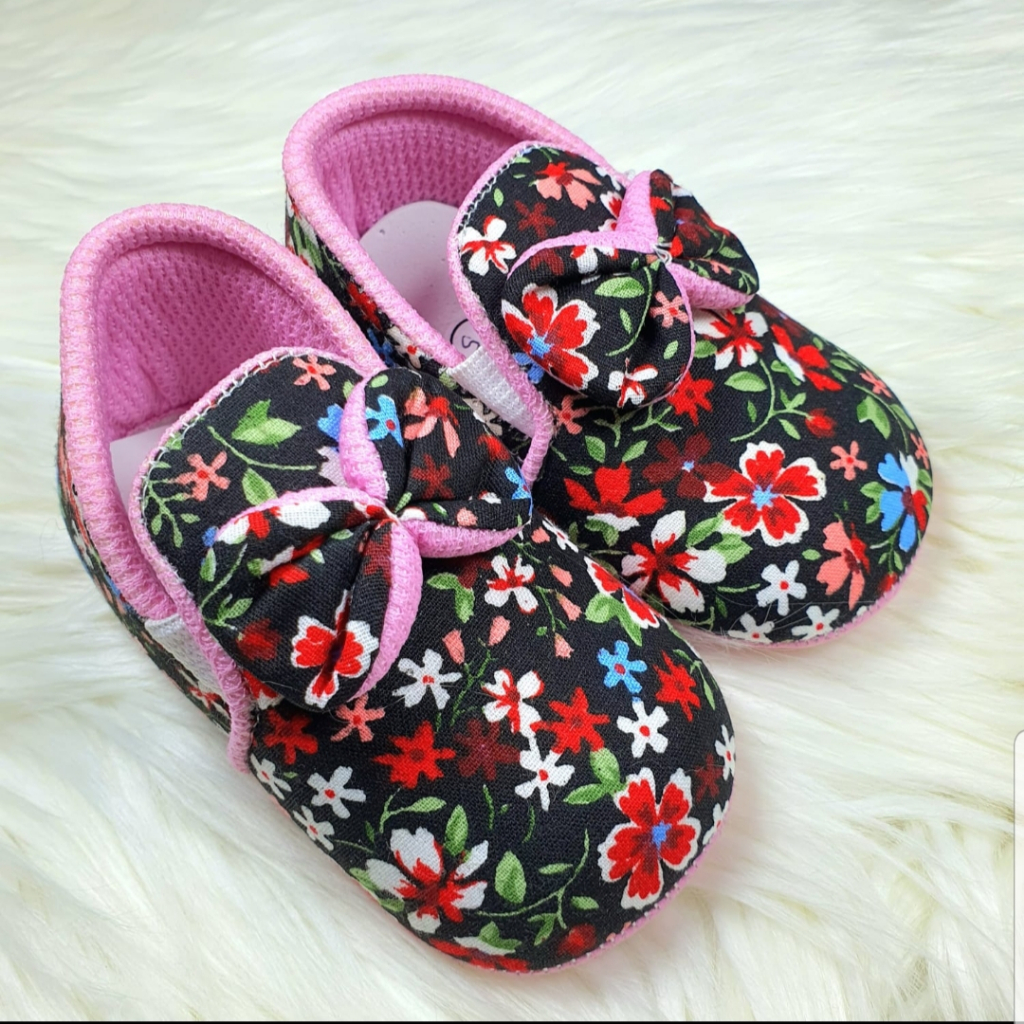 Sepatu bayi perempuan 0 - 12 bulan Polkadot