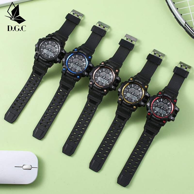 COD Jam Tangan Pria Terbaru Digital Sport Rubber Fashion Watch Men Murah M196