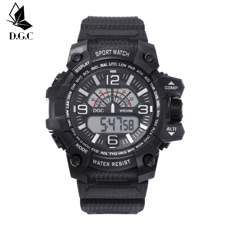 COD Jam Tangan Pria Terbaru Digital Sport Rubber Fashion Watch Men Murah M196