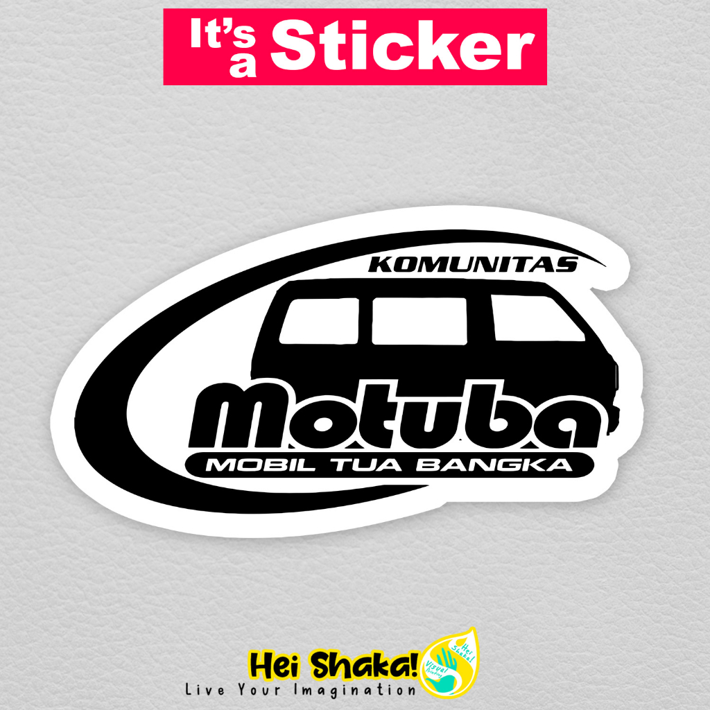 

Stiker Komunitas MOTUBA Mobil Tua Bangka Sticker Otomotif Bahan Vinyl Anti Air
