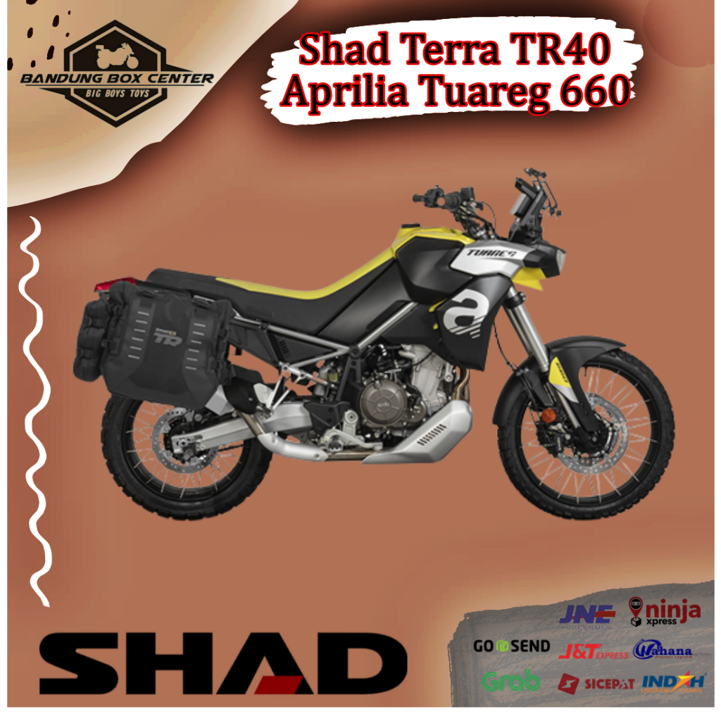 SideBag Shad Terra TR40 Tas Shad Terra TR 40 Aprilia Tuareg 660 Side Bag Shad Terra TR40 Tuareg 660