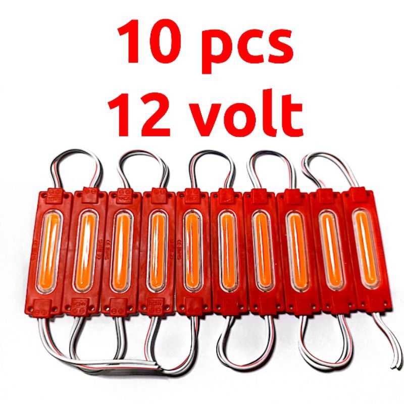 EL 10 pcs Lampu LED strip COB plasma 12 volt Lampu kolong motor mobil LED variasi 12 volt
