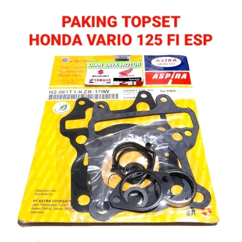 PAKING TOPSET GASKET KZR ORI ASTRA ASPIRA VARIO 125 FI ESP