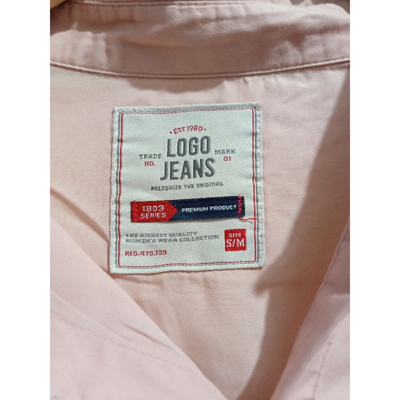 Kemeja Wanita Logo Jeans
