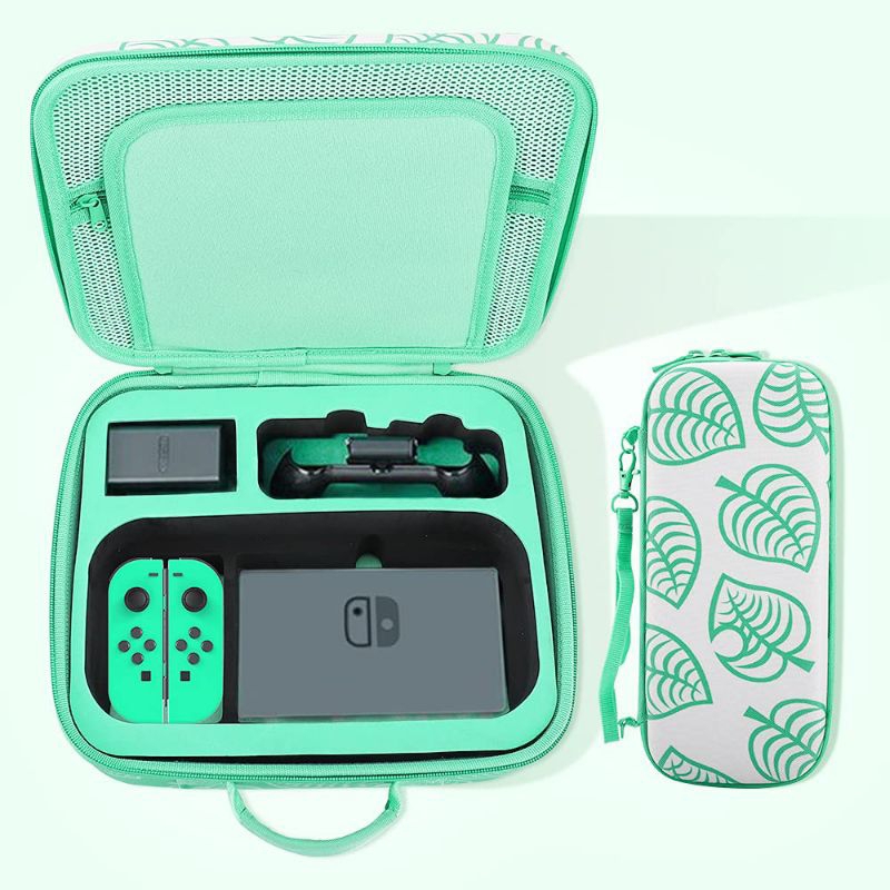 Tas Nintendo Switch OLED v2 v1 Animal Crossing Pouch Travel Bag Case