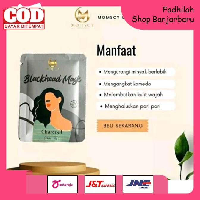 BLACKHEADS MASK BY MOMSCY MASKER PENGANGKAT KOMEDO / MASKER KOMEDO / MASKER GELATIN AMPUH KUALITAS PREMIUM / PRODUK PERAWATAN WAJAH / MASKER KECANTIKAN | FADHILAH SHOP BJB