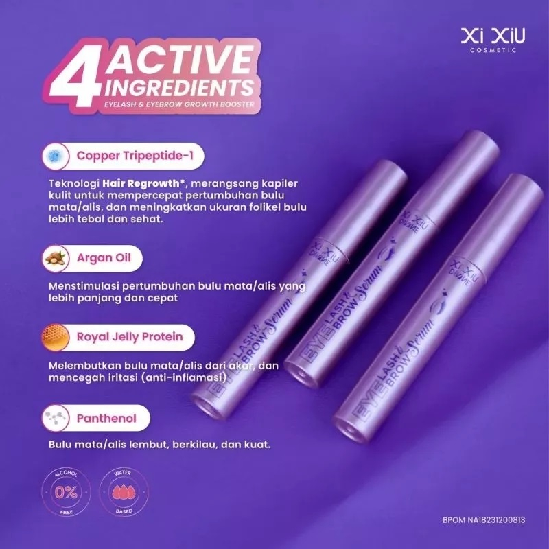 XI XIU Divine Eyelash &amp; Eyebrow Serum | Perawatan Bulu Mata | Perawatan Alis | BPOM