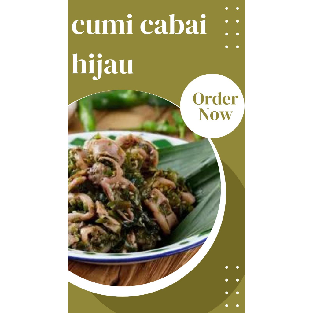 

Cumi Cabai Ijo 120 gram