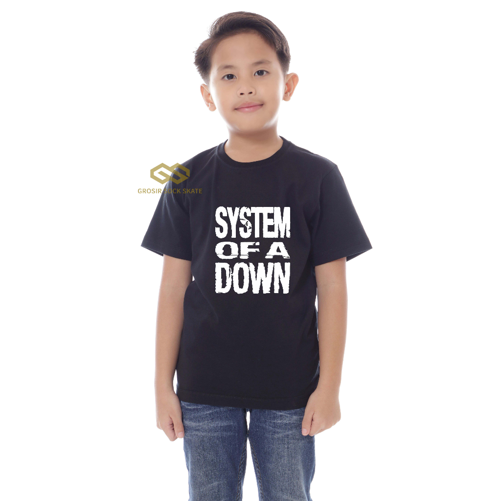 KAOS BAND ANAK/ KAOS MUSIK SYSTEM OF A DOWN 2 USIA 1-12 TAHUN