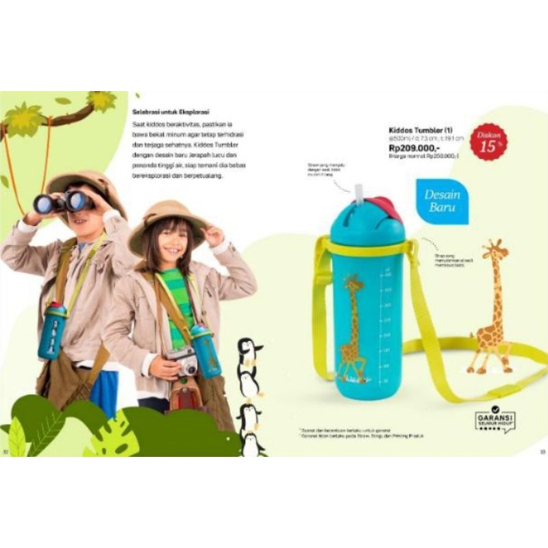 

PROMO Tuperware Kiddos Tumbler 500ml Botol minum