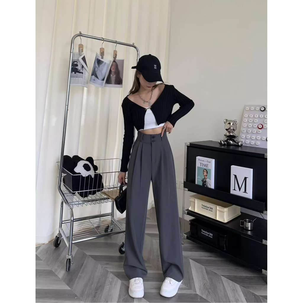 ✅COD Kulot Celana Panjang Loose Celana Profesional Highwaist Korea Style