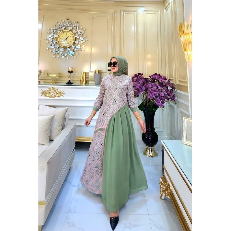 Gamis Kekinian Alina Original Butik