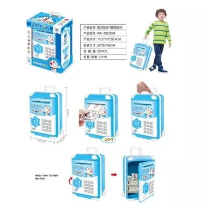 Celengan Brankas Frozen II Troli ATM Mini Trolley Case Piggy Bank Hello Kitty Doraemon Princes