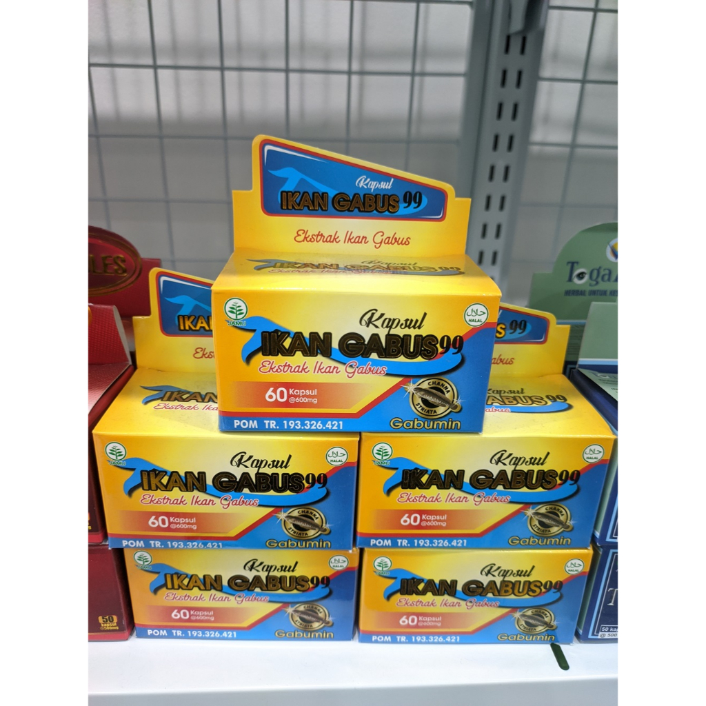 Kapsul Ikan Gabus 99 Ektstrak Ikan gabus  Gabumin isi 60 kapsul